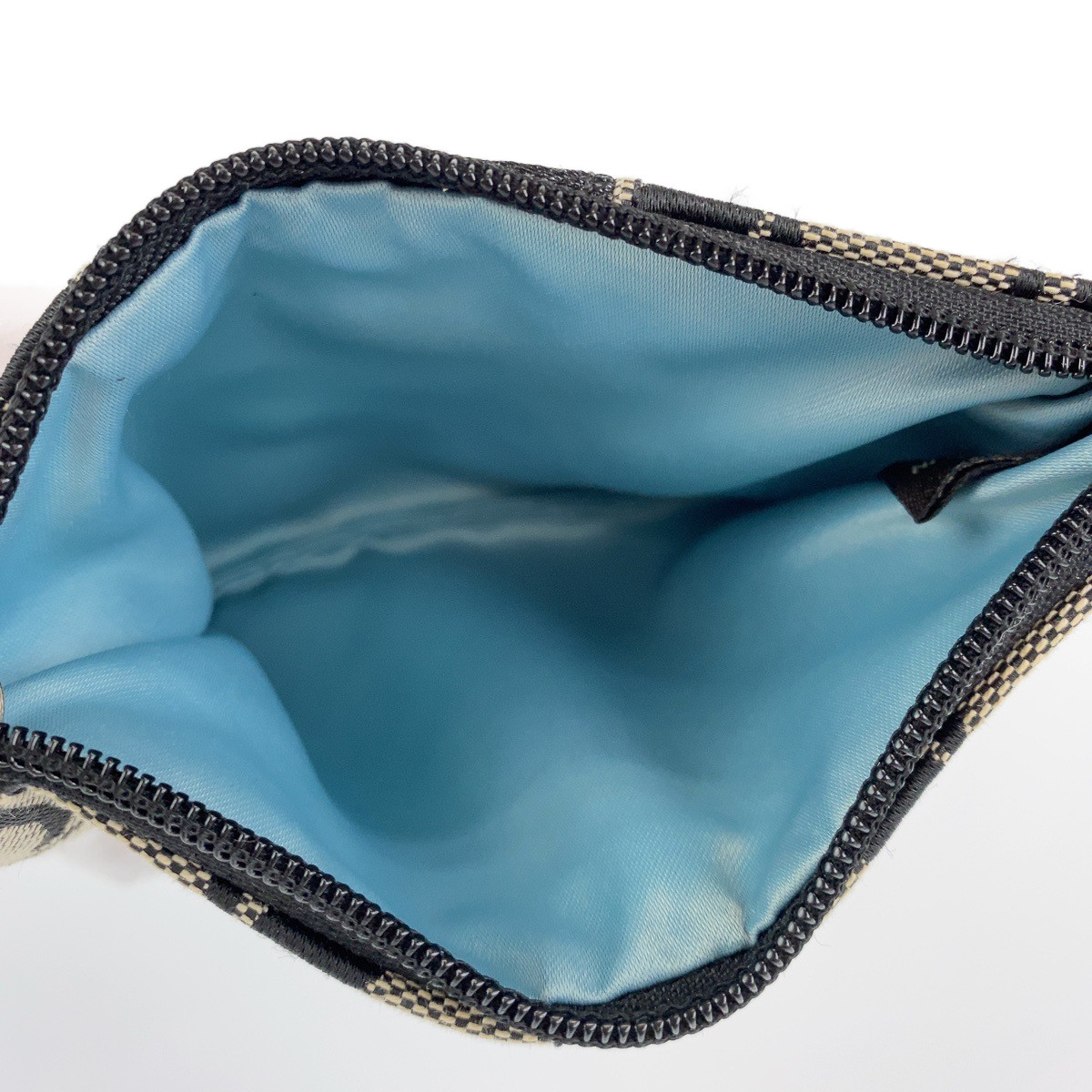バッグ Coach Signature Accessory Pouch Black Coach Signature Accessory Pouch Hand Bag Wool Leather Black