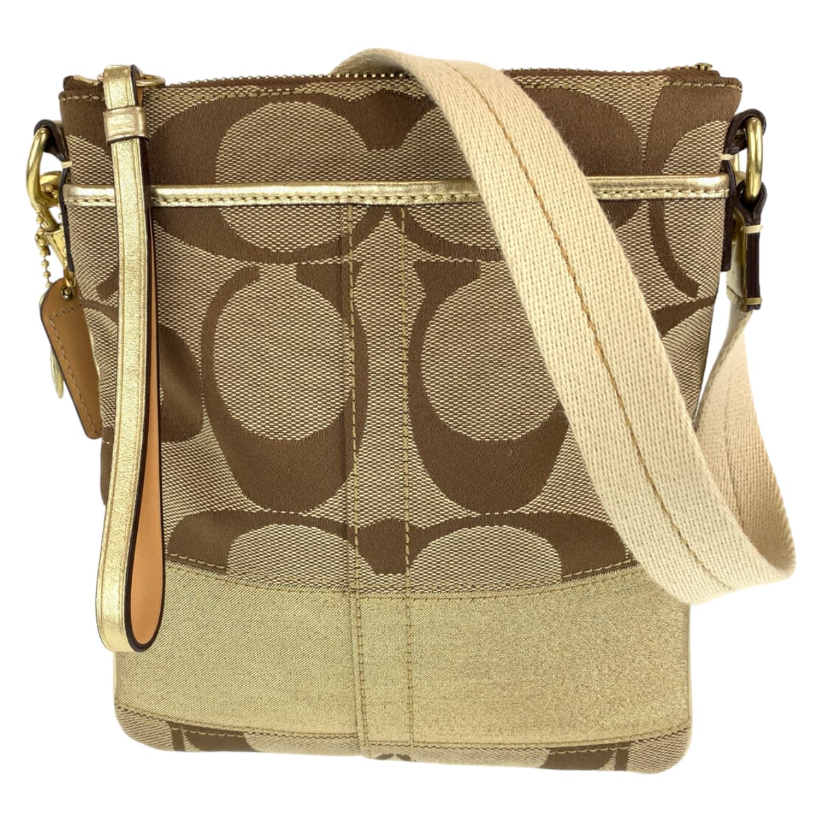 Signature Canvas Crossbody Pochette Bag COACH Signature 10129