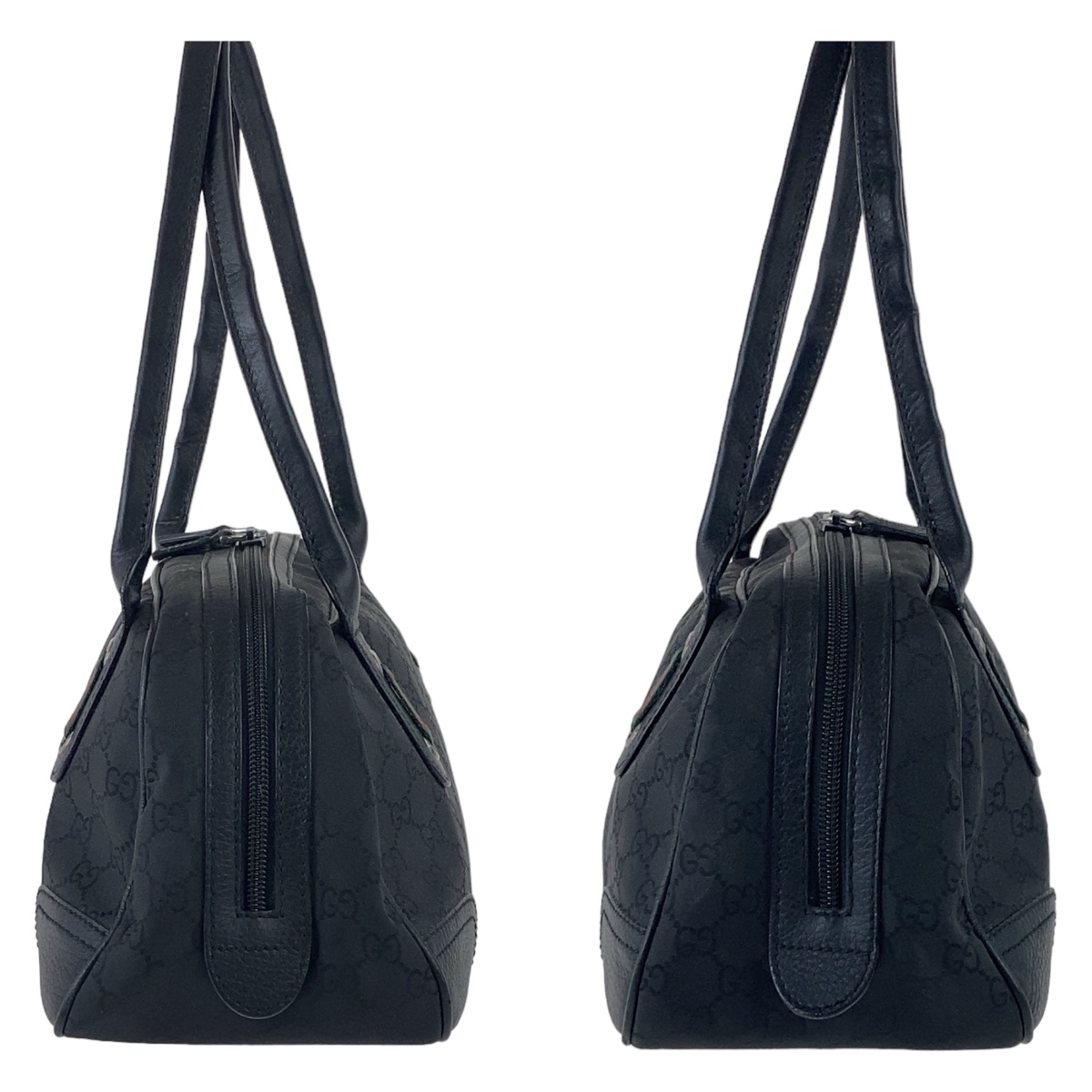 GUCCI Web Stripe 293594 Shoulder Bag handbag Black