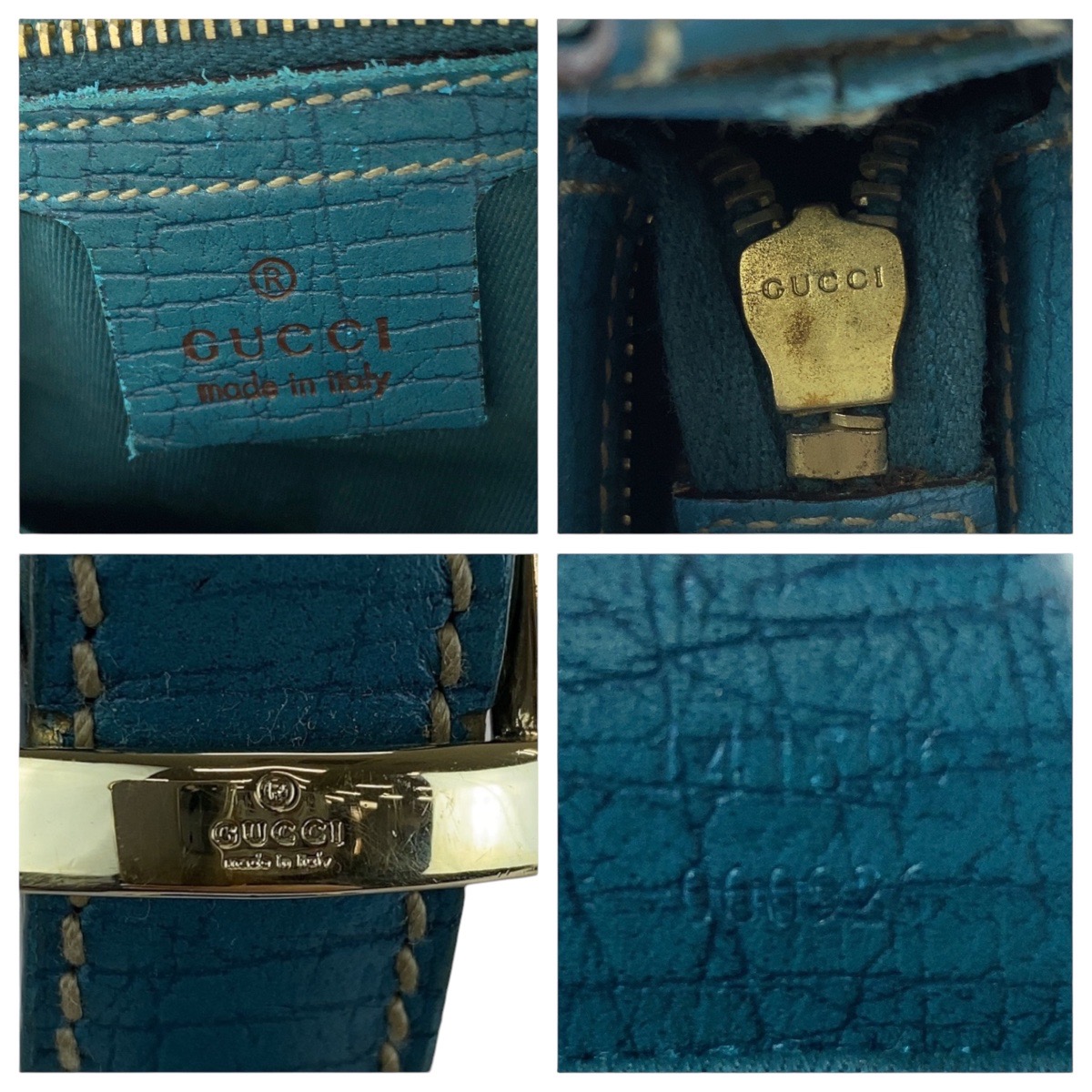 GUCCI グッチ ワンピース レディース36 ネイビー コットン