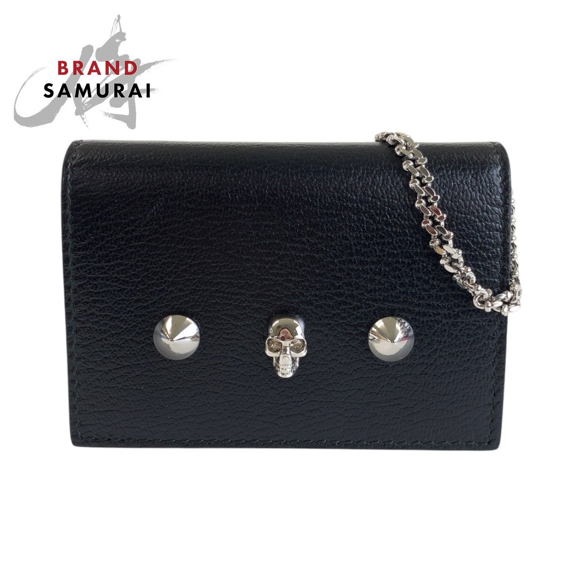 Alexander McQueen skull studs ChainWallet Mini Shoulder Bag