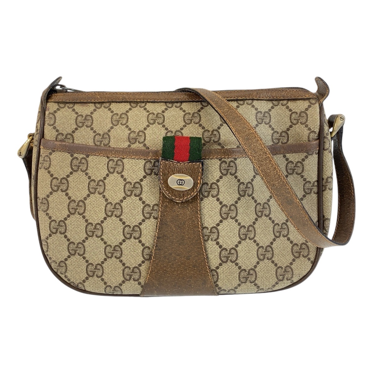 GUCCI Web Stripe Old Gucci 89 02 032 Diagonal Sholder bag