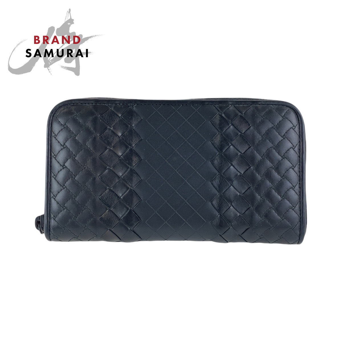 BOTTEGAVENETA Intrecciato purse Long Wallet Black black