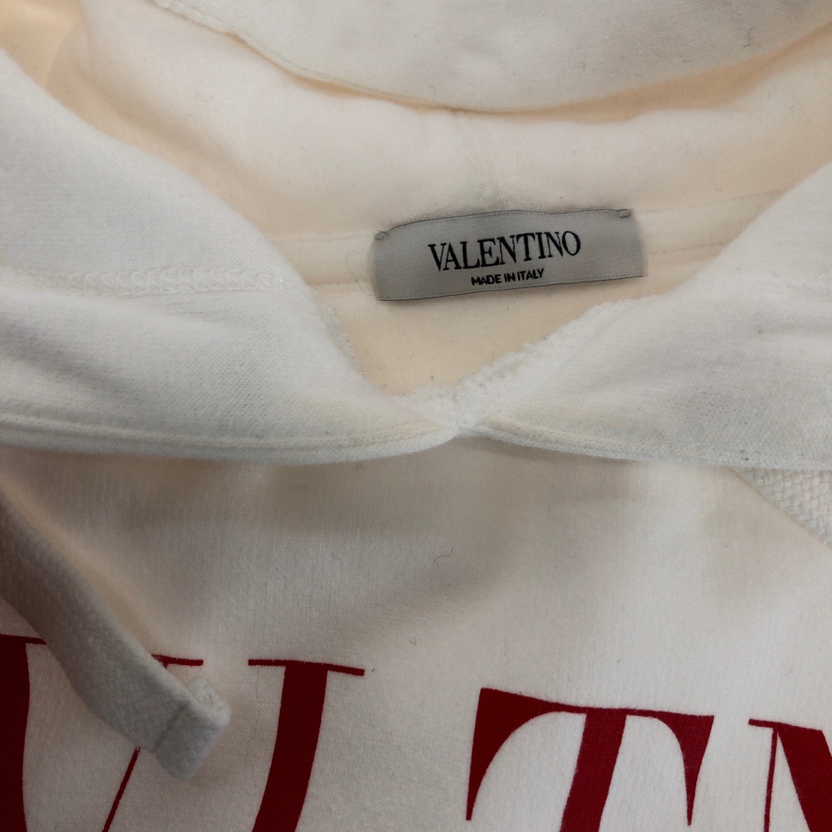 VALENTINO VLTN logo WV3MF14F3TV Hoodie hoodie White red