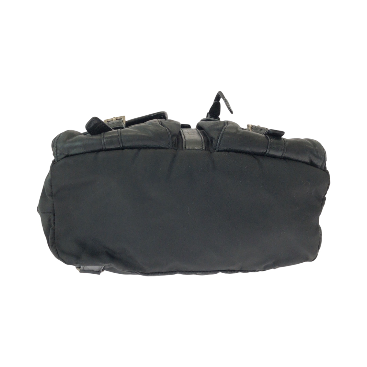 PRADA Tessuto Backpack Unisex Black Black SilverHardware
