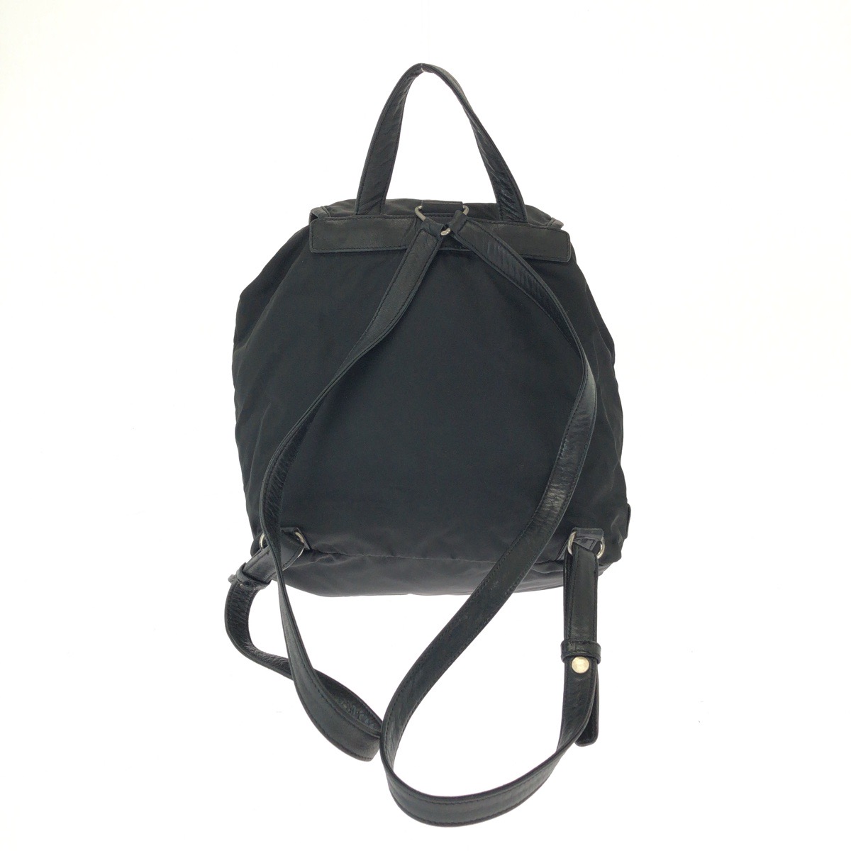 レア【PRADA】ブラック ロゴ ナイロン TESSUTO バックパック Prada Black Tessuto Nylon Large Backpack Bag V136 | eBay