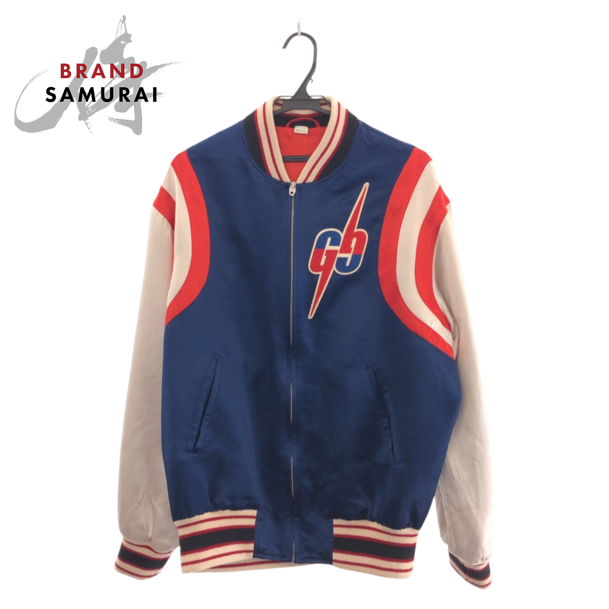 GUCCI GG 575315 ZABZR Stadium jumper Navy White Red