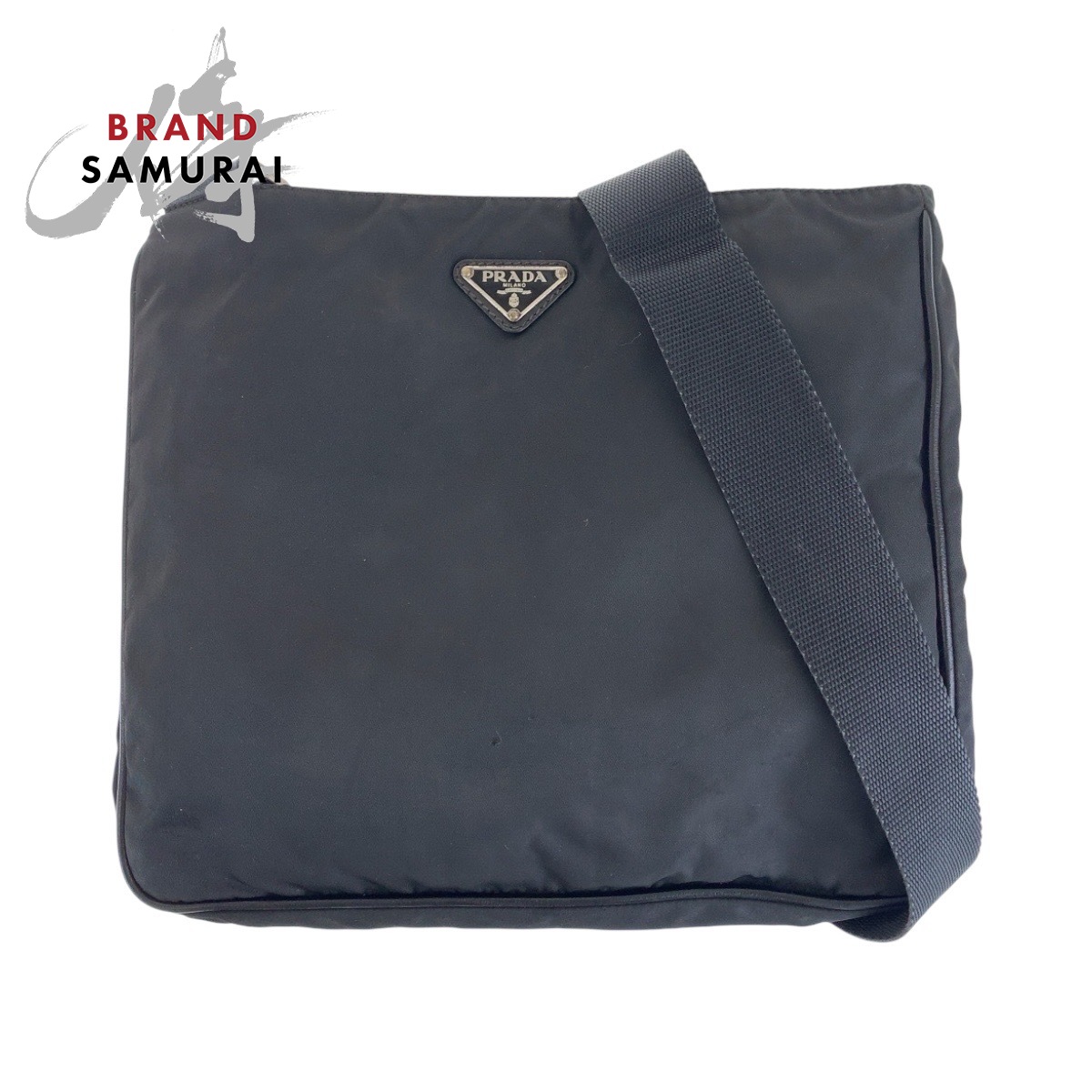 PRADA Tessuto Saffiano Triangle logo Shoulder Bag Pochette