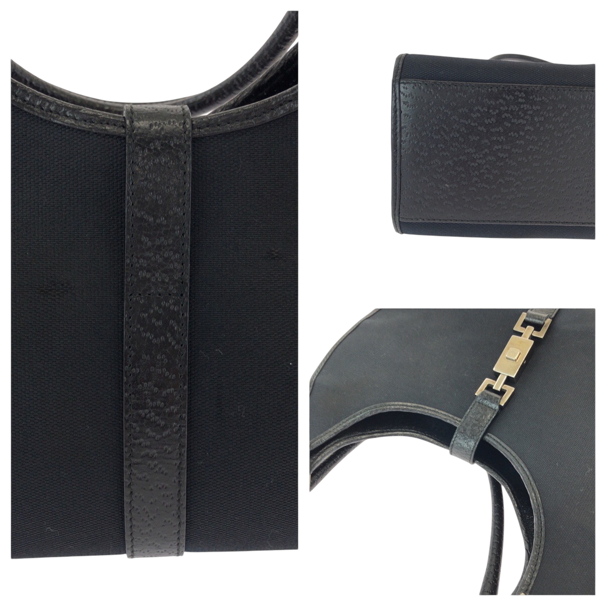 c*a様 グッチ シルバー G金具 パンプス レザー GUCCI グッチ 2つ折り長財布 035・1408・2097 ブラック