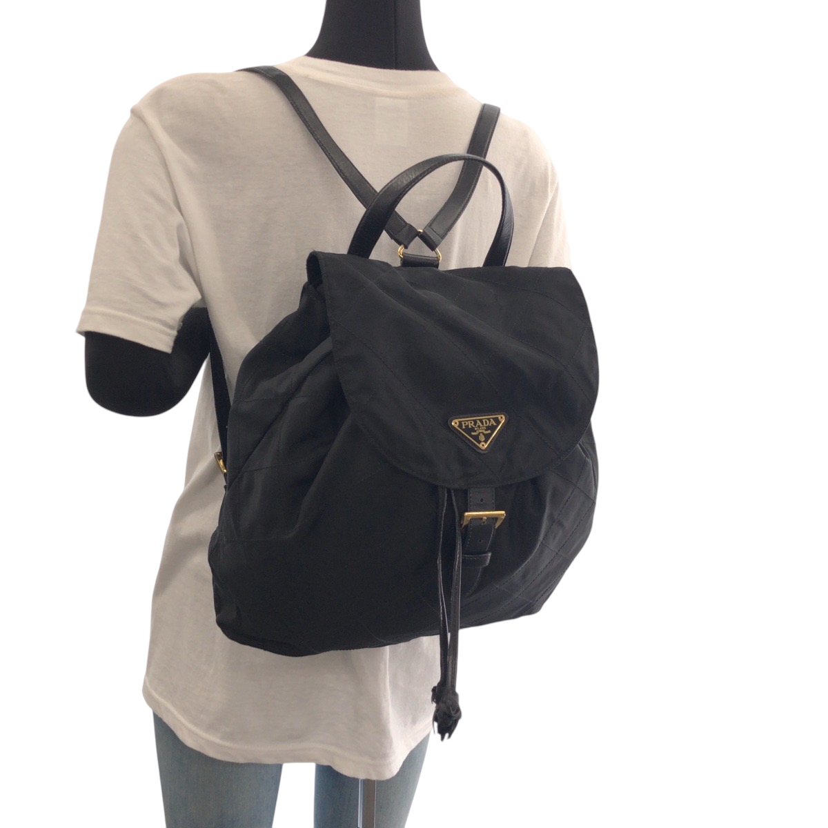 PRADA vintage Tessuto Triangle with logo k2919 Backpack 