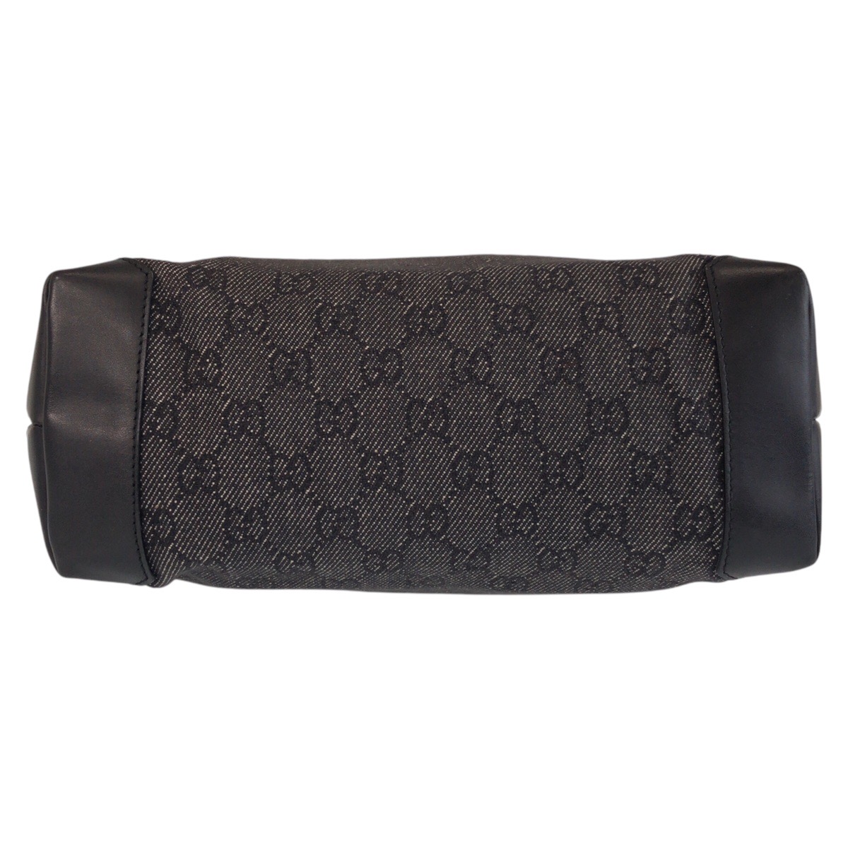 GUCCI 28893 Tote Bag Shoulder Bag Black black GG canvas