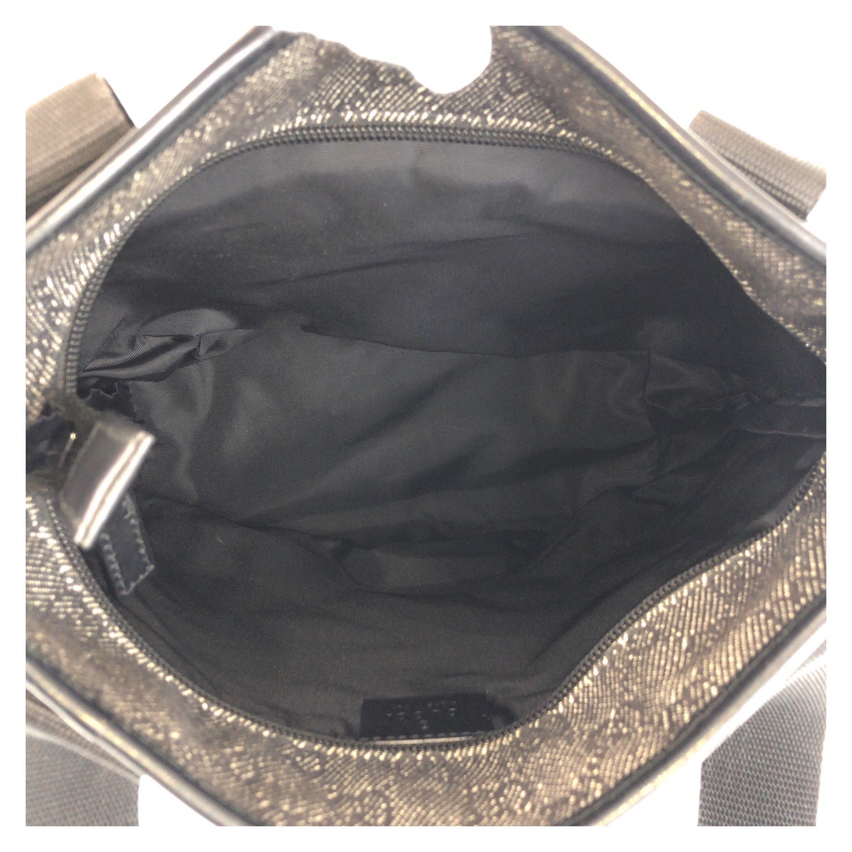 GUCCI 28893 Tote Bag Shoulder Bag Black black GG canvas