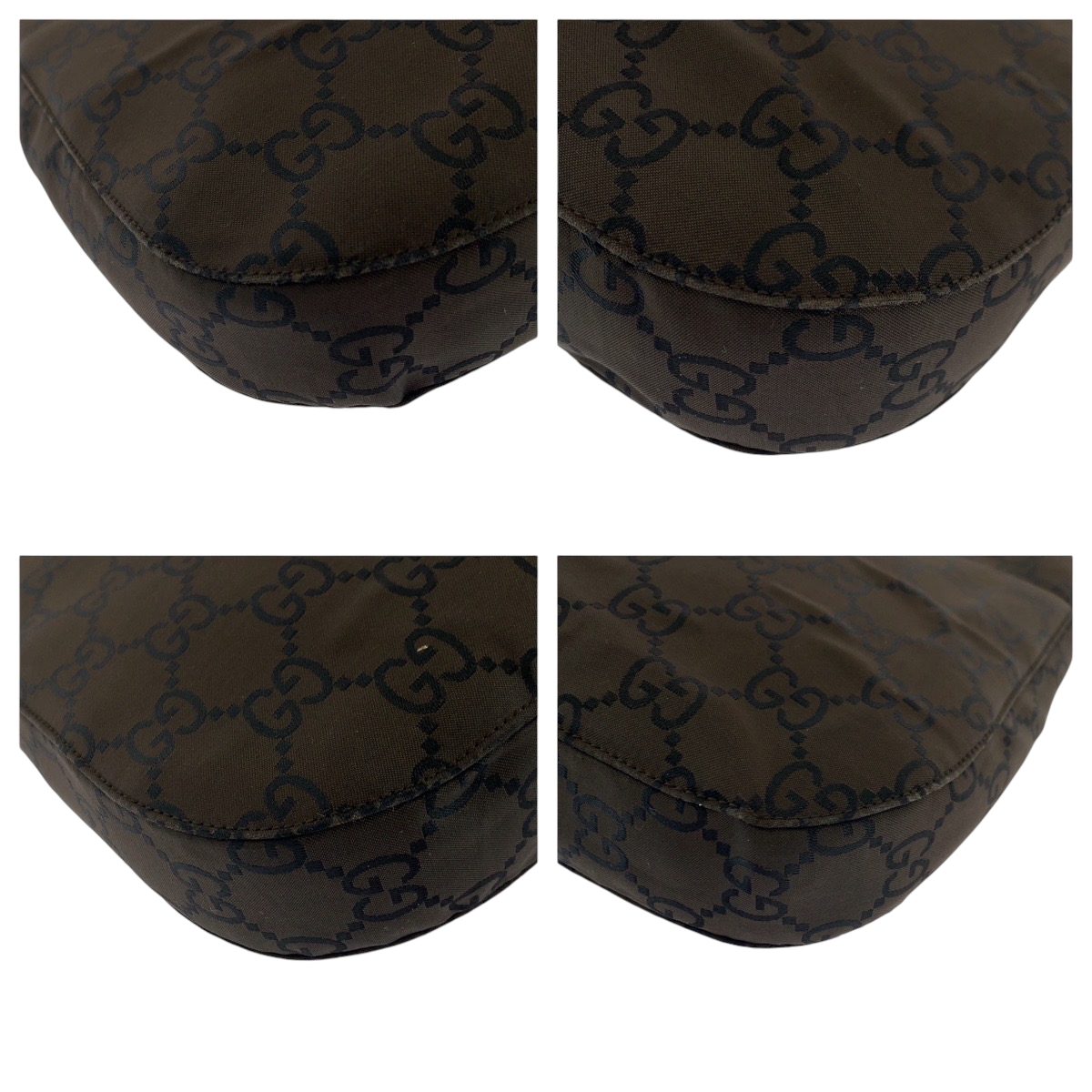 nyalon GUCCI GG pattern 001 3166 Shoulder Bag Dark Brown SilverHardware
