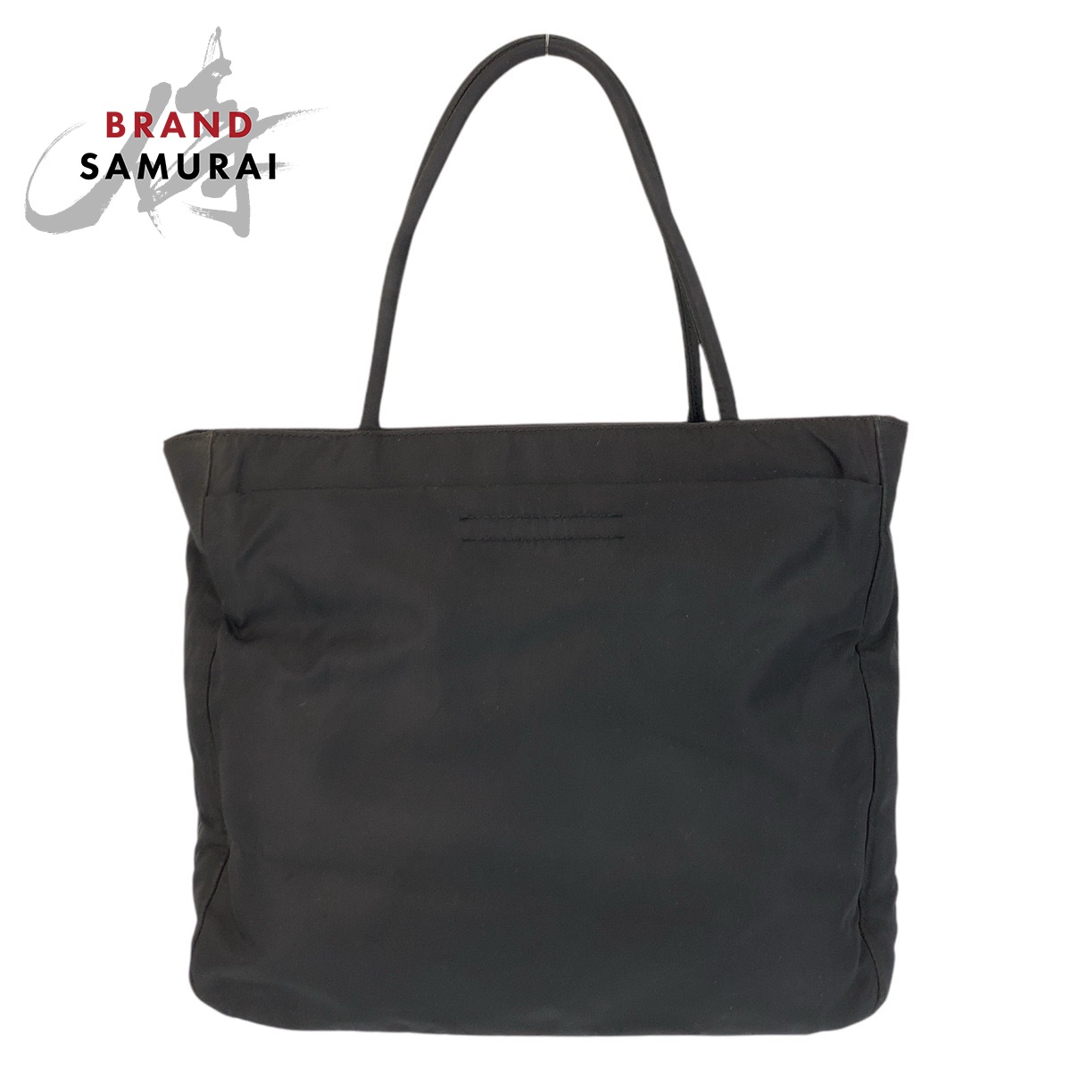 PRADA Tessuto Triangle with logo Tote Bag Shoulder Bag Black