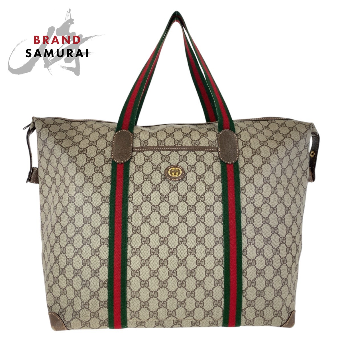 バッグ Vintage Gucci Web Stripe GG Boston Bag Gucci Vintage Web Original GG Blue Boston Bag ○ Labellov