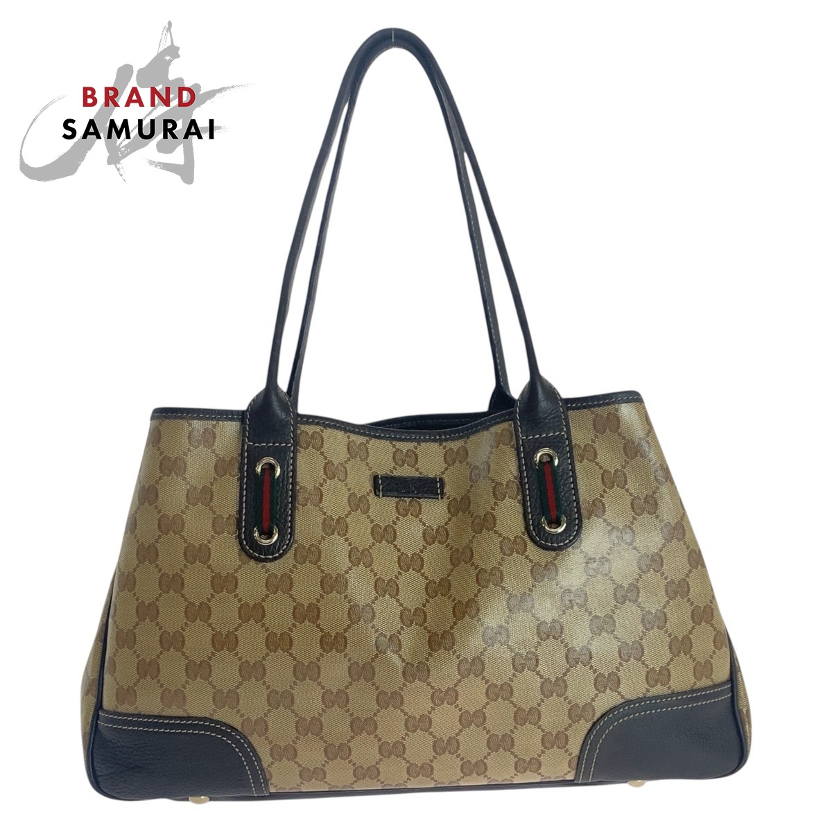 GUCCI Web Stripe GG Crystal 293592 Tote Bag Shoulder Bag