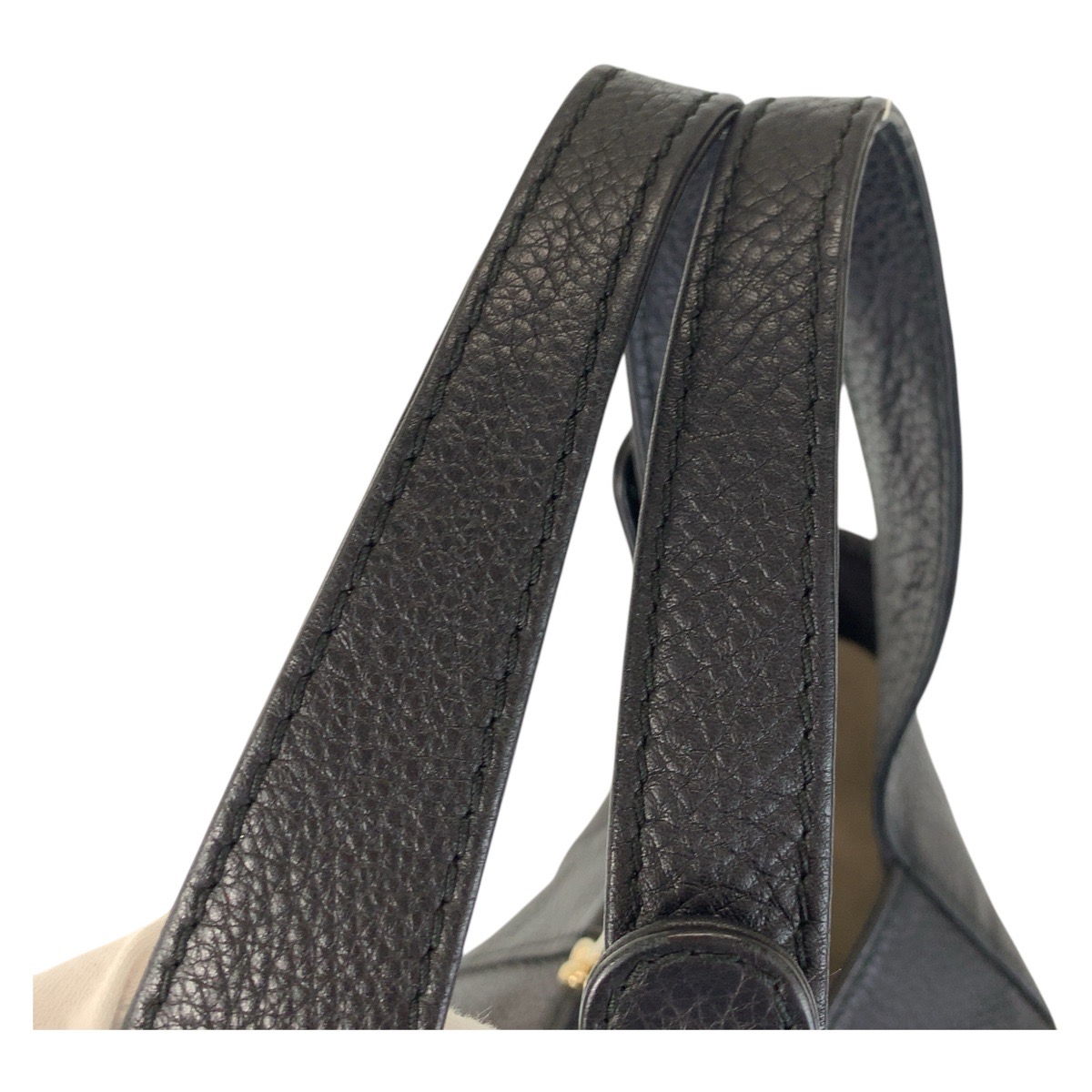 GUCCI 257051 Tote Bag Shoulder Bag Black Black Gold Hardware