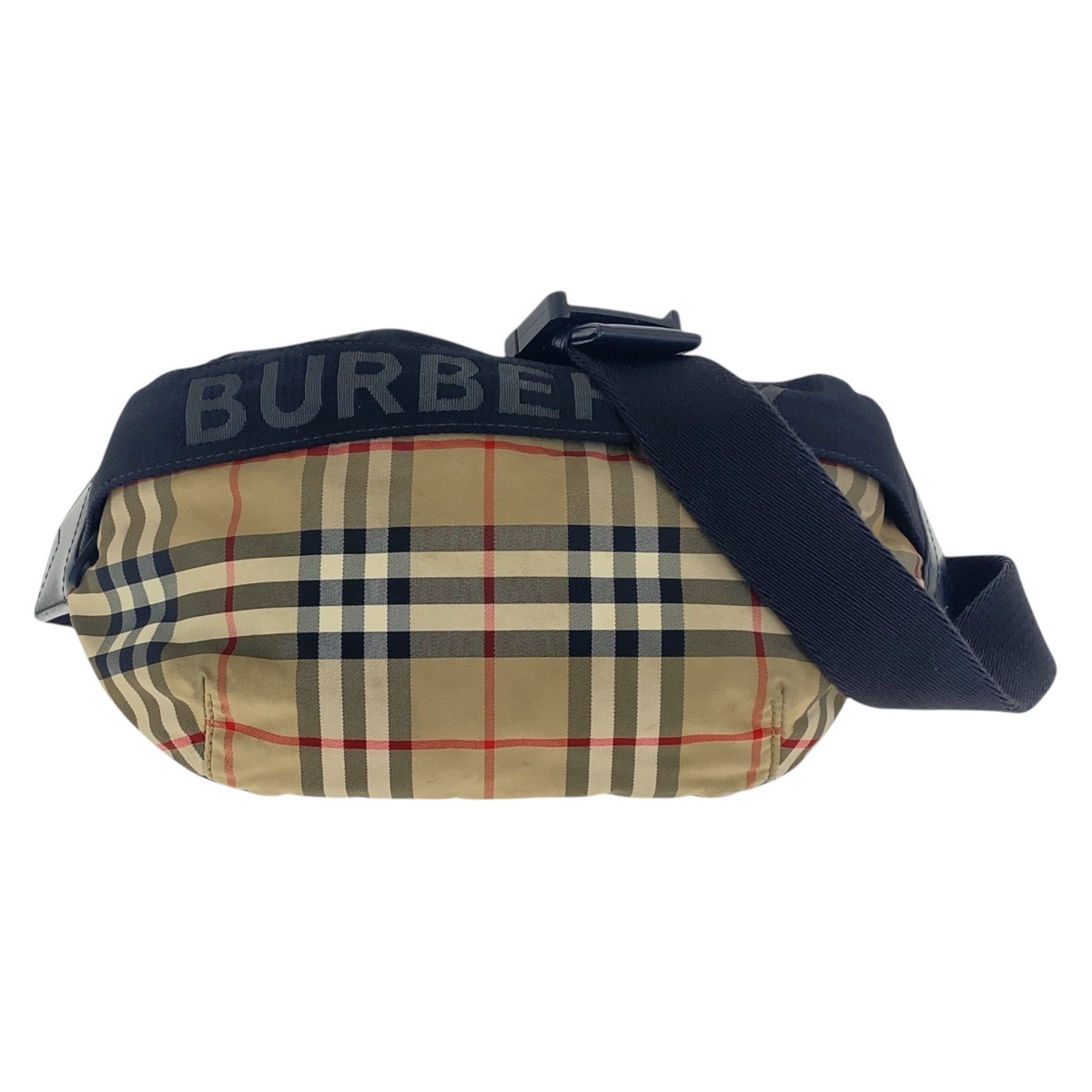 バーバリー　カバン BURBERRY Check pattern Body bag, bum bag, unisex Beige black