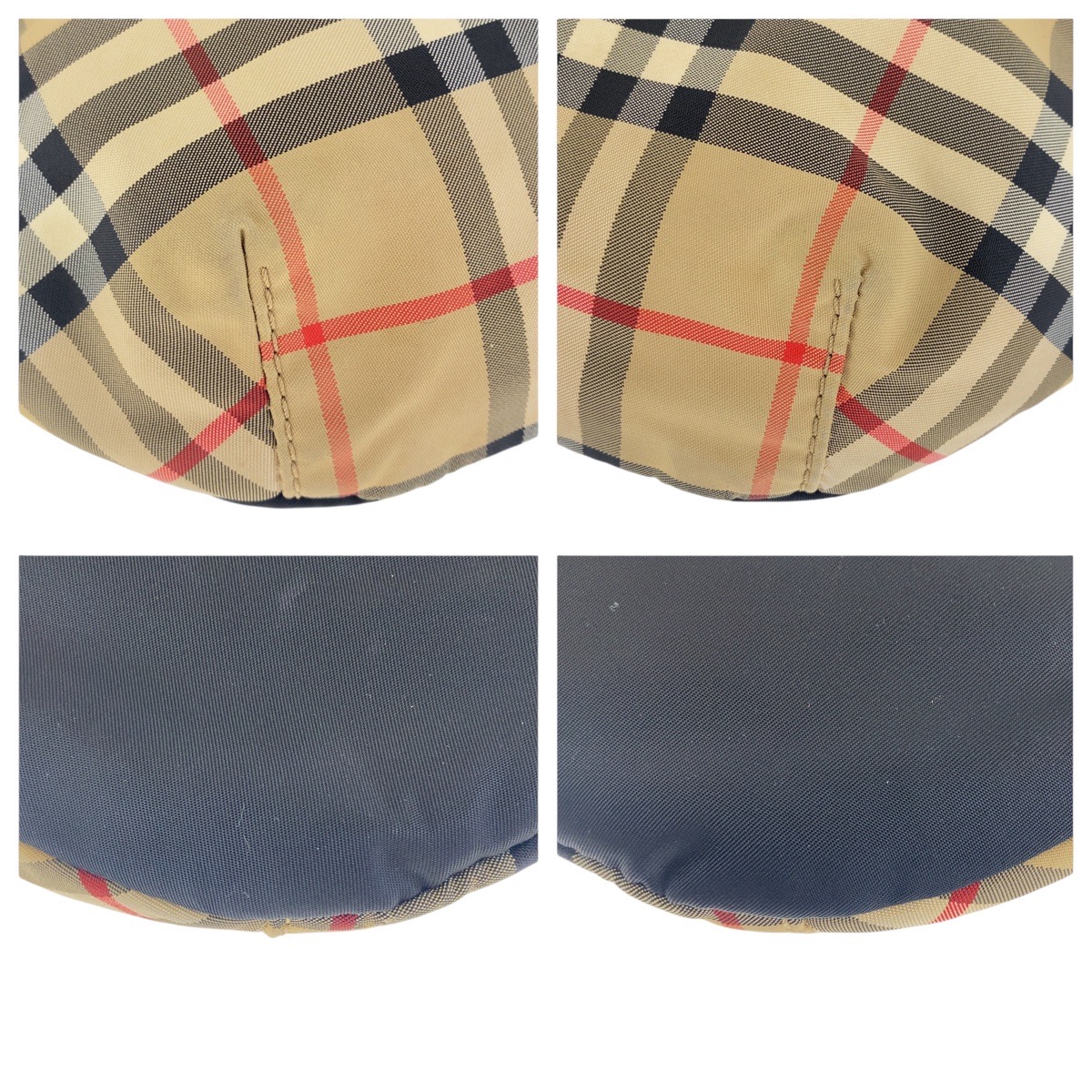BURBERRY チェックハタンハermudaショツ 8052746 A6022 BURBERRY Check pattern Body bag, bum bag, unisex Beige black