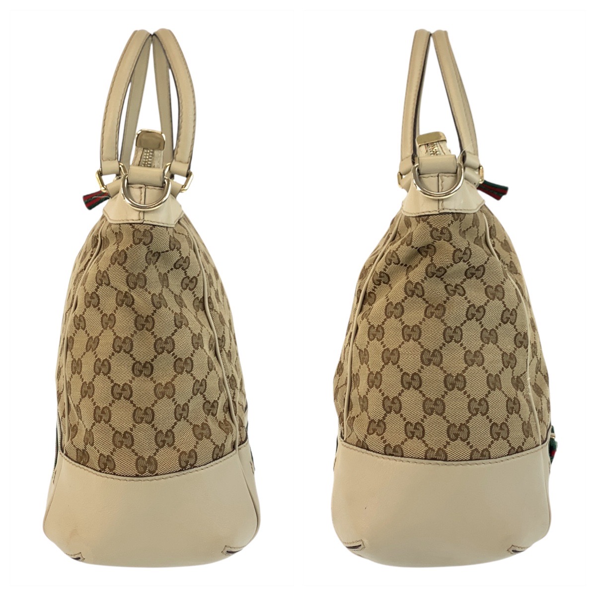 GUCCI ショッパー 大 ゴールド Gucci Beige/Ebony GG Supreme Canvas Blondie Shoulder Bag | Yoogi's