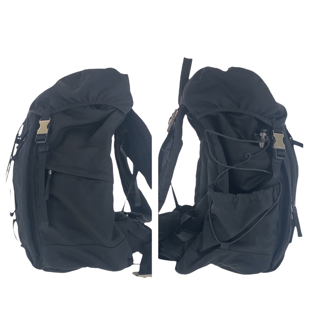PRADA Tessuto Triangle with logo VZ0056 Backpack Black