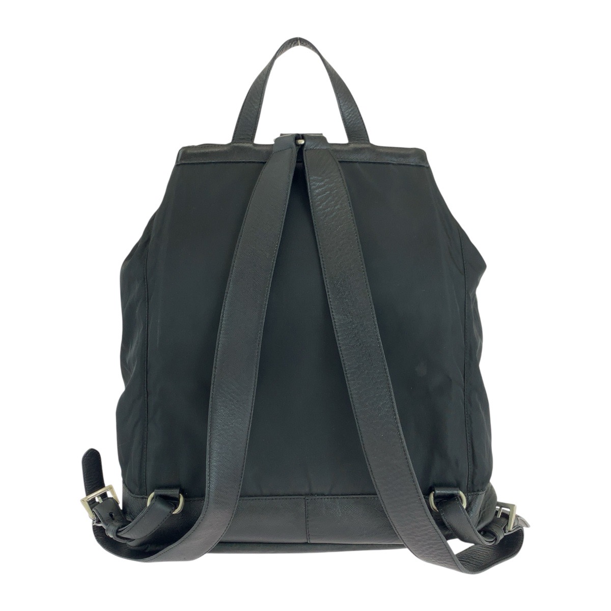レア【PRADA】ブラック ロゴ ナイロン TESSUTO バックパック PRADA Tessuto Backpack Unisex Black SilverHardware Nylon | eBay