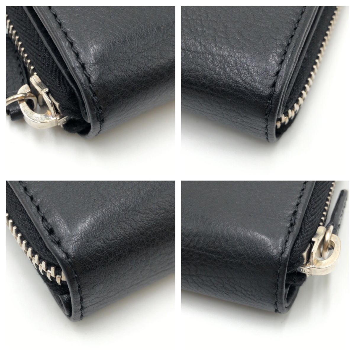 『1年保証』 wallet Miu Miu Compact SilverHardware Black Black wallet 小物