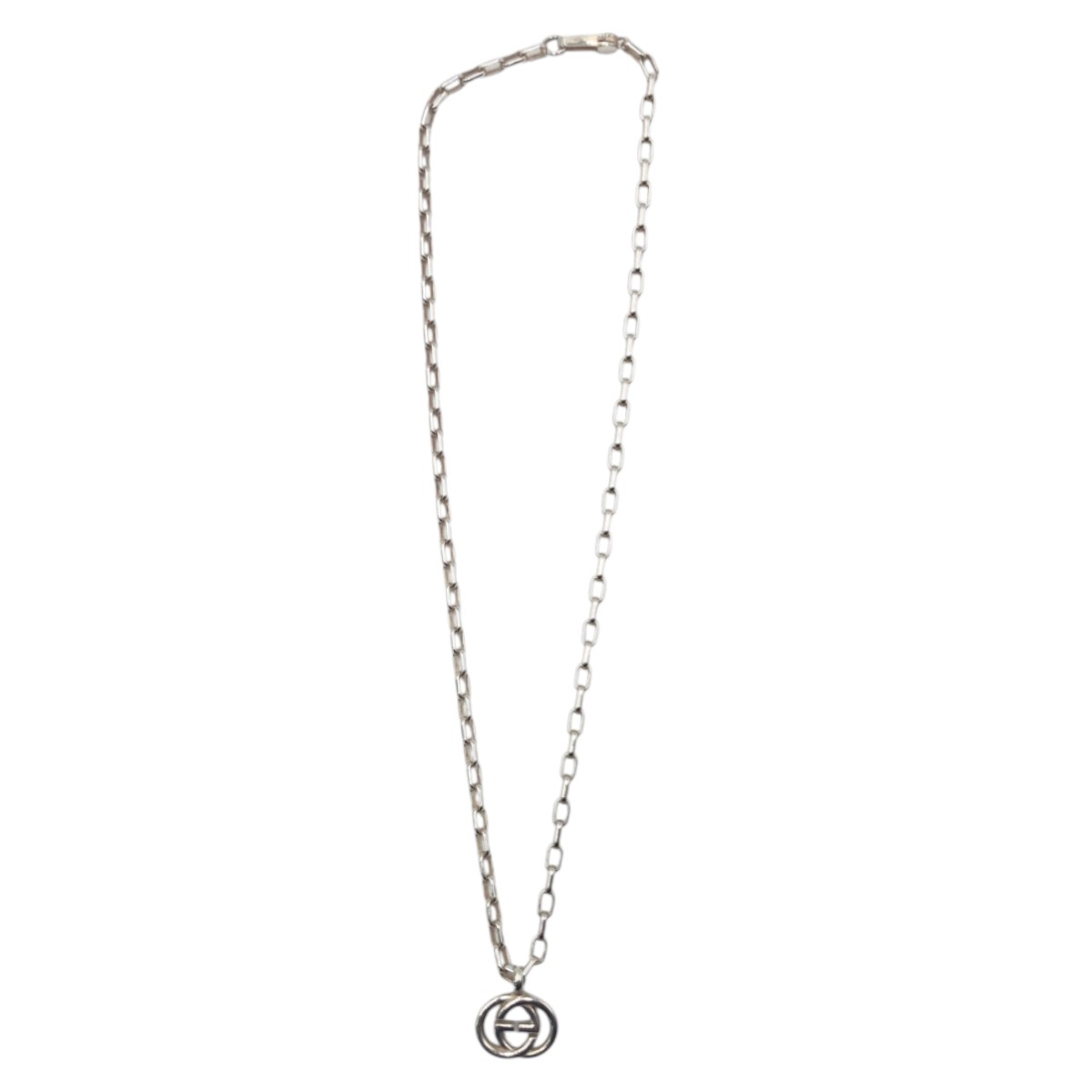 GUCCI Interlocking G 4217G 8402 Necklace unisex Silver SV925