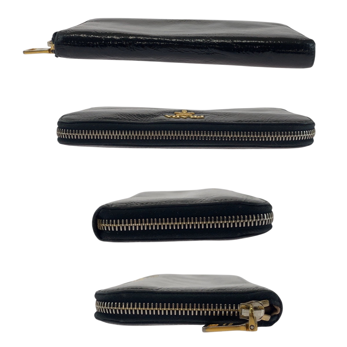 PRADA ブラックレザー長財布 ゴールドロゴ 美品❗️【PRADA｜プラダ】サフィアーノレザー 長財布 ブラック