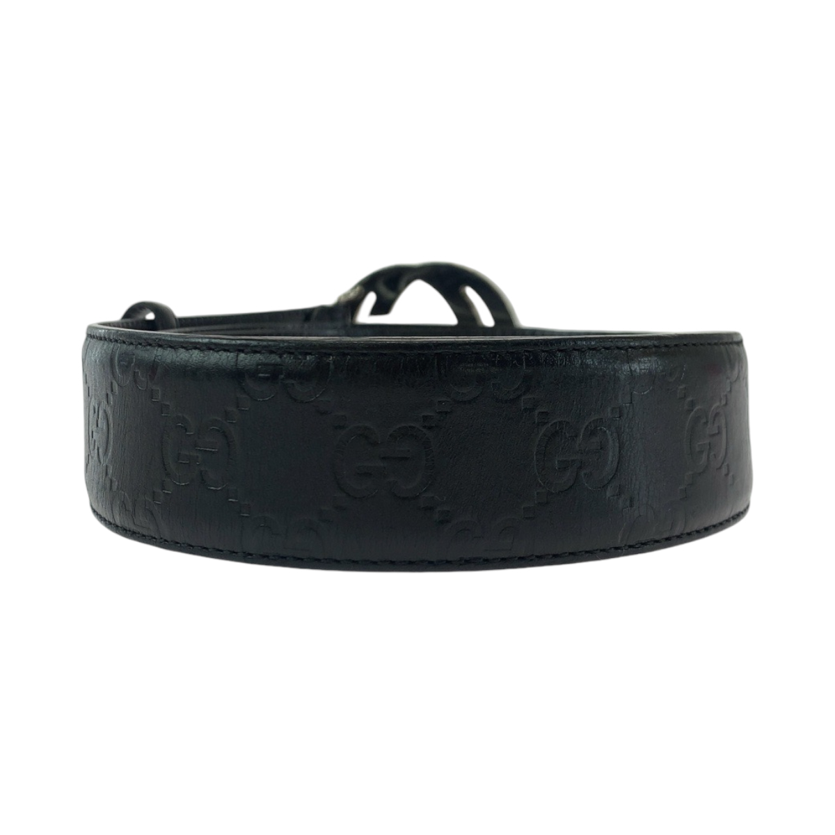 GUCCI Gucci Shima interlocking 114984 Belt buckle Black