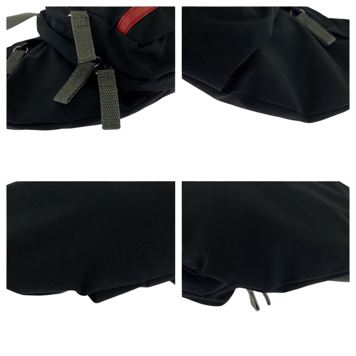 PRADA PRADA Sports 4VA056 Waist Bag Bum Bag Black Black