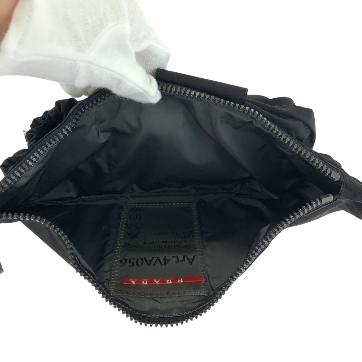 PRADA PRADA Sports 4VA056 Waist Bag Bum Bag Black Black