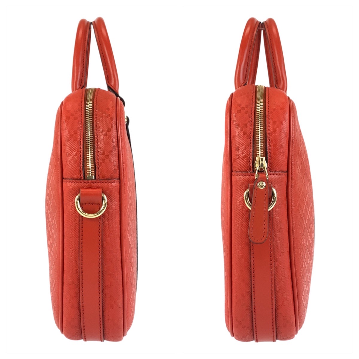 GUCCI Diamante 344357 Business bag Briefcase Unisex Red gold