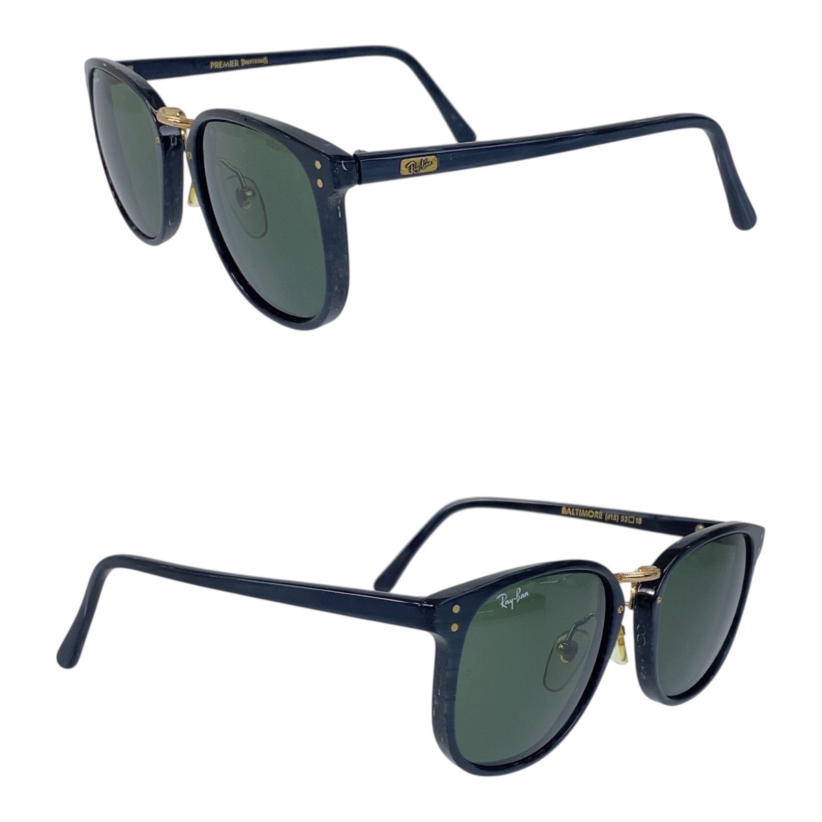 【美品】B&L RAY-BAN TrditionalS バルティモア　（#15） Ray-Ban vintage B&L BALTIMORE #15 52□18 sunglasses Dark