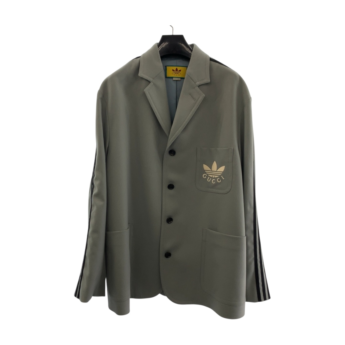 GUCCI adidas collaboration 721097 tailored jacket jacket Gray