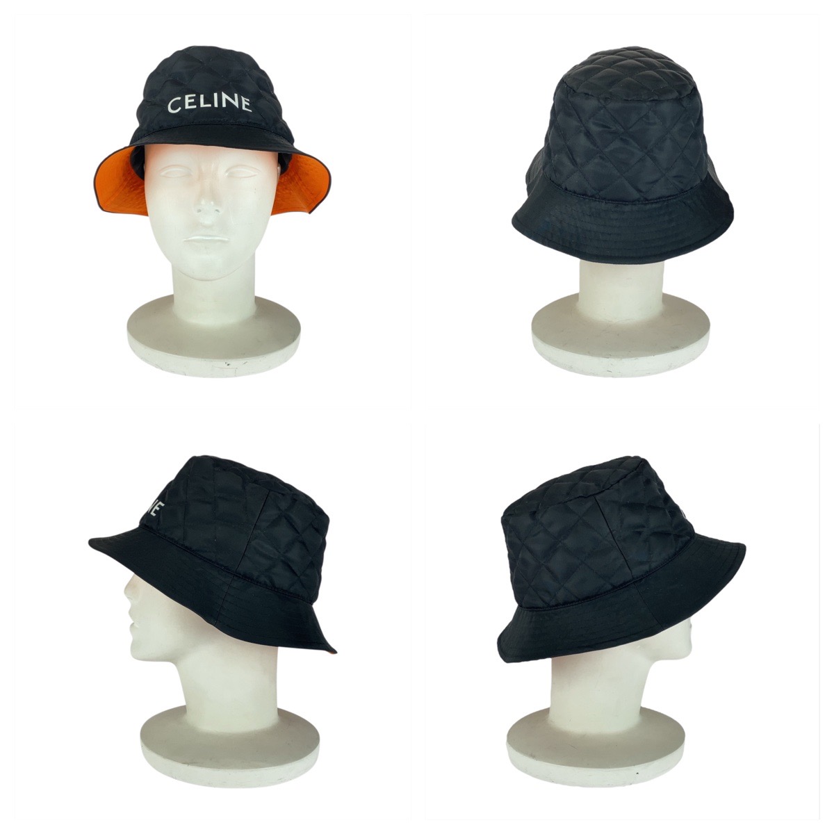 Celine Bucket M 2 aub 0930 C.38 no Hat Nylon Black MEDIUM BUCKET LOUISE IN SMOOTH CALFSKIN - BLACK | CELINE main image 4