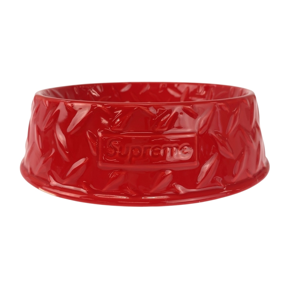 Supreme 23Stainless Steel DIAMOND PLATE DOG BOWL Dog bowl for pets