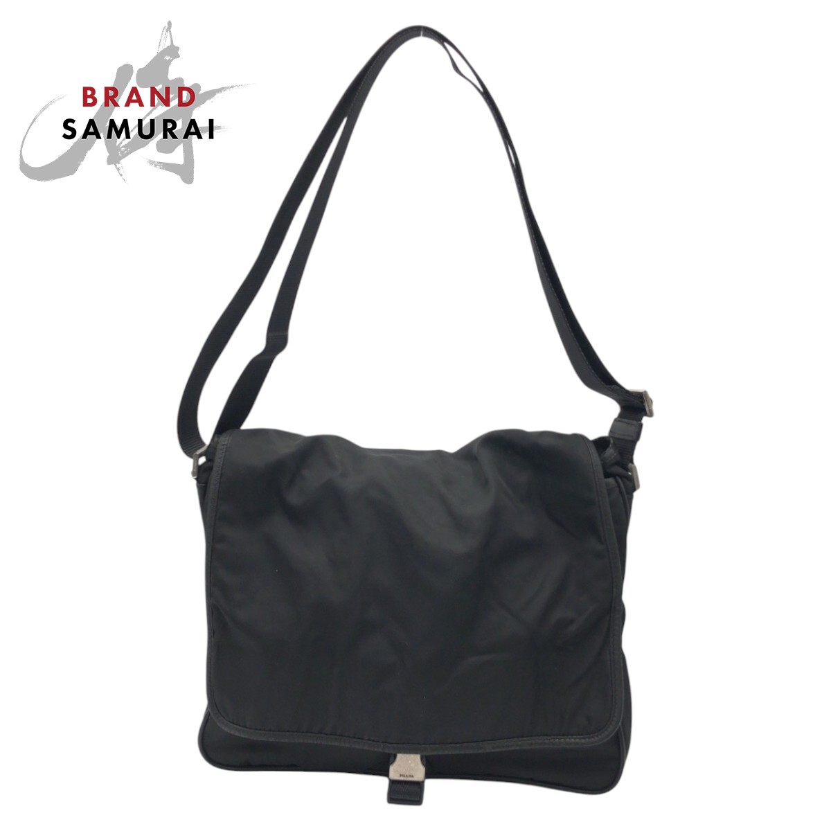 PRADA Tessuto Triangular logo Shoulder Bag Messenger Bag Unisex 