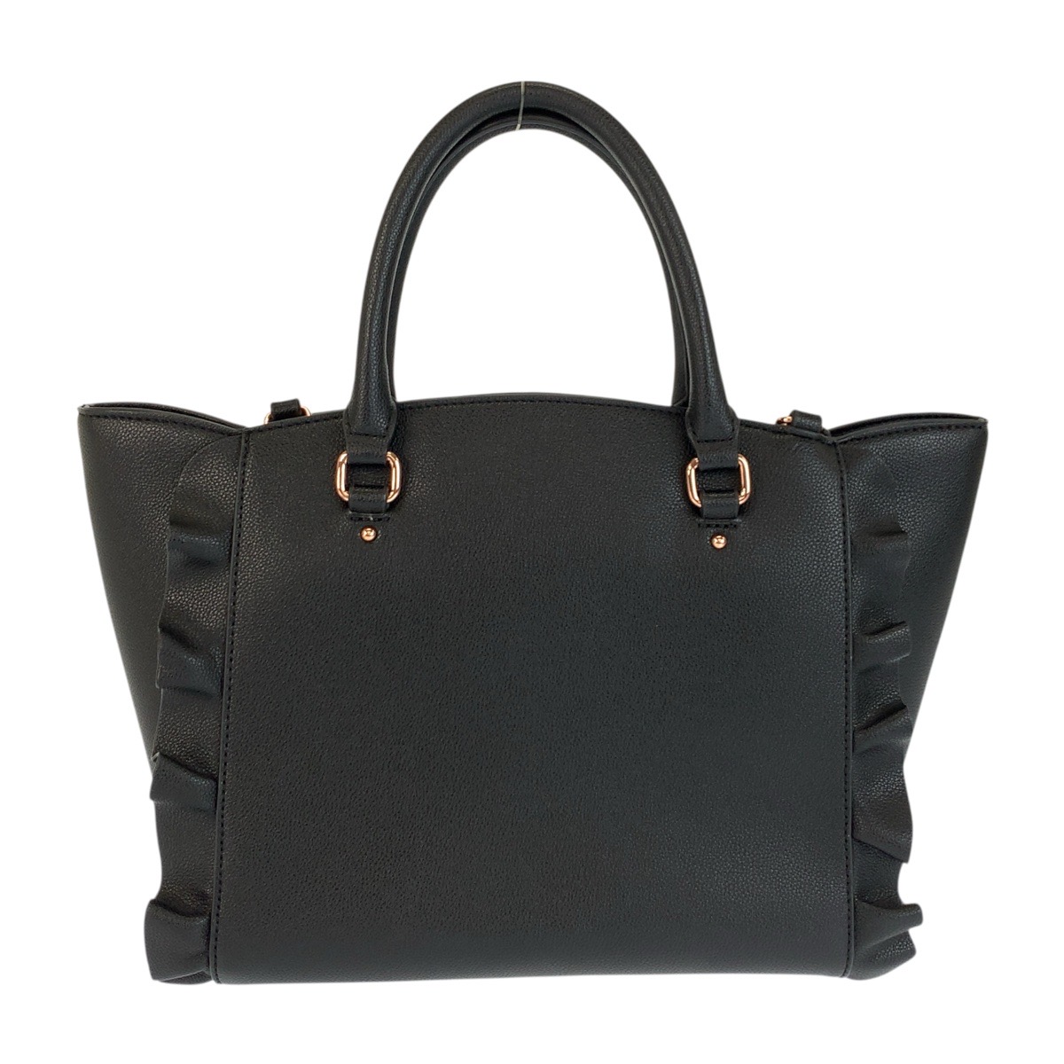 SAMANTHA VEGA レザー2wayバッグ BLACK 美品 Samantha Vega 2 Way Handbag Shoulder Side lace-up ribbon Flutter