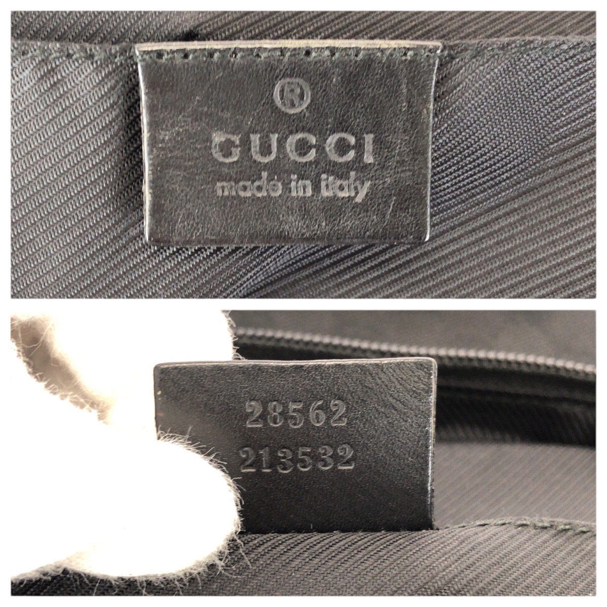 ー GUCCI 28562 Shoulder Bag Messenger Bag Black SilverHardware GG