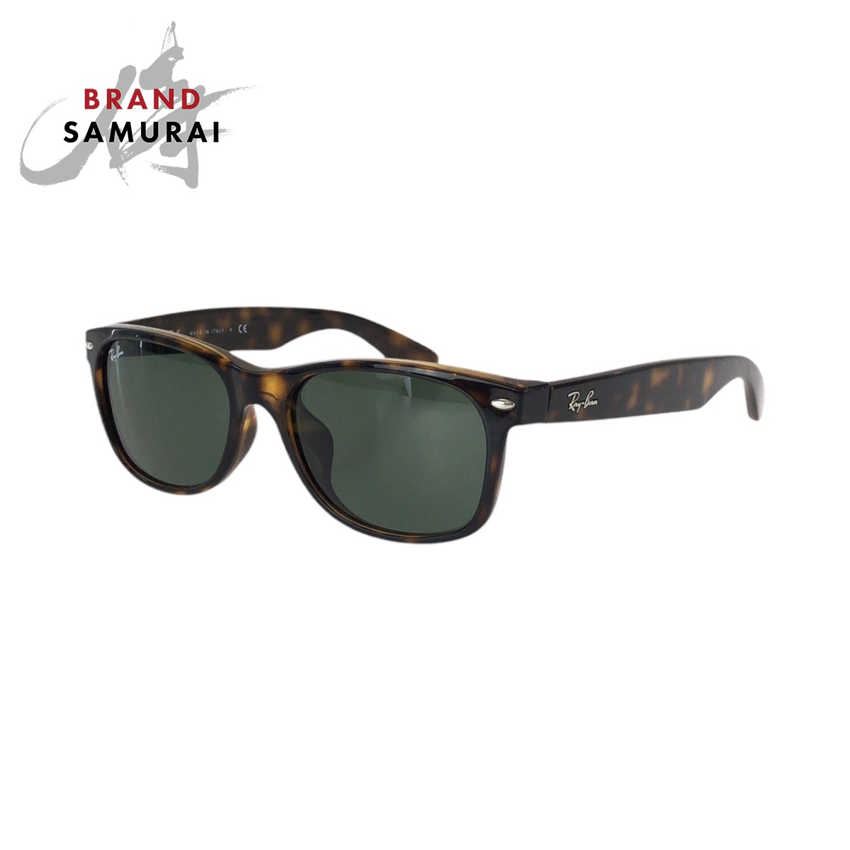 小物 Ray-Ban New Wayfarer RB2132-F 902L Ray-Ban NEW WAYFARER CLASSIC RB2132-F 902L Sunglasses Brown Green