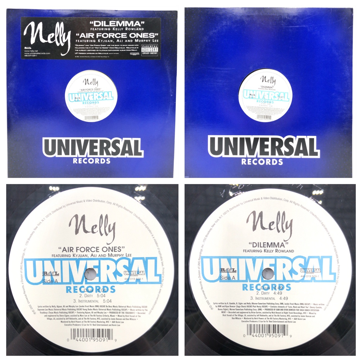 NELLY Sweat SUIT NELLY Records 6 sheets set HIPHOP Records 6