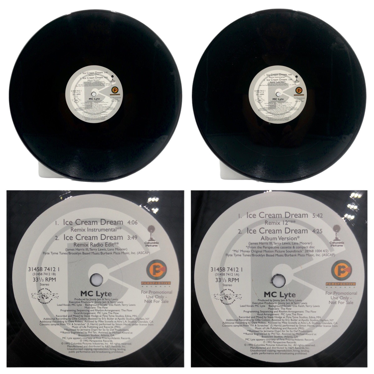 MC Lyte Bad As I Wanna B LP Authentic MC Lyte 6 sheets set HIP HOP 