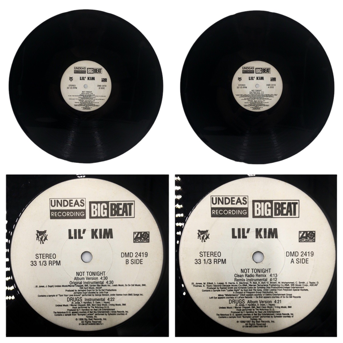MC Lyte Bad As I Wanna B LP Authentic MC Lyte 6 sheets set HIP HOP 