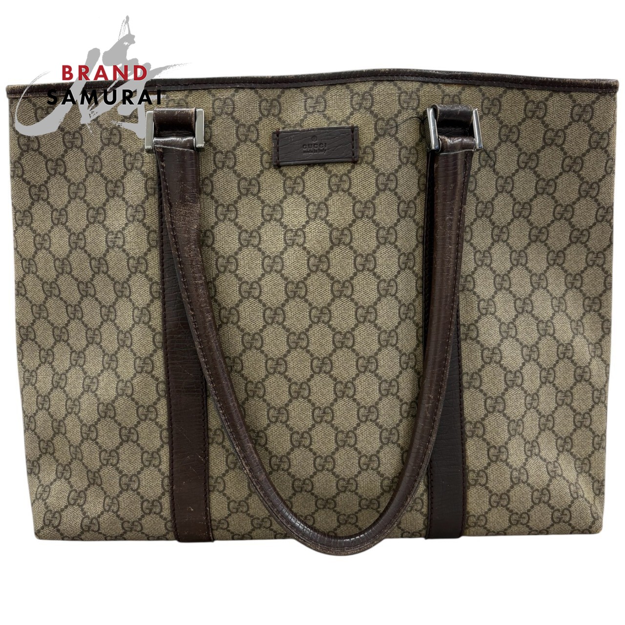 GUCCIトートバッグ 114288 本革 GGスプリーム GUCCI 114288 Tote Bag GG Supreme Canvas/leather | eBay