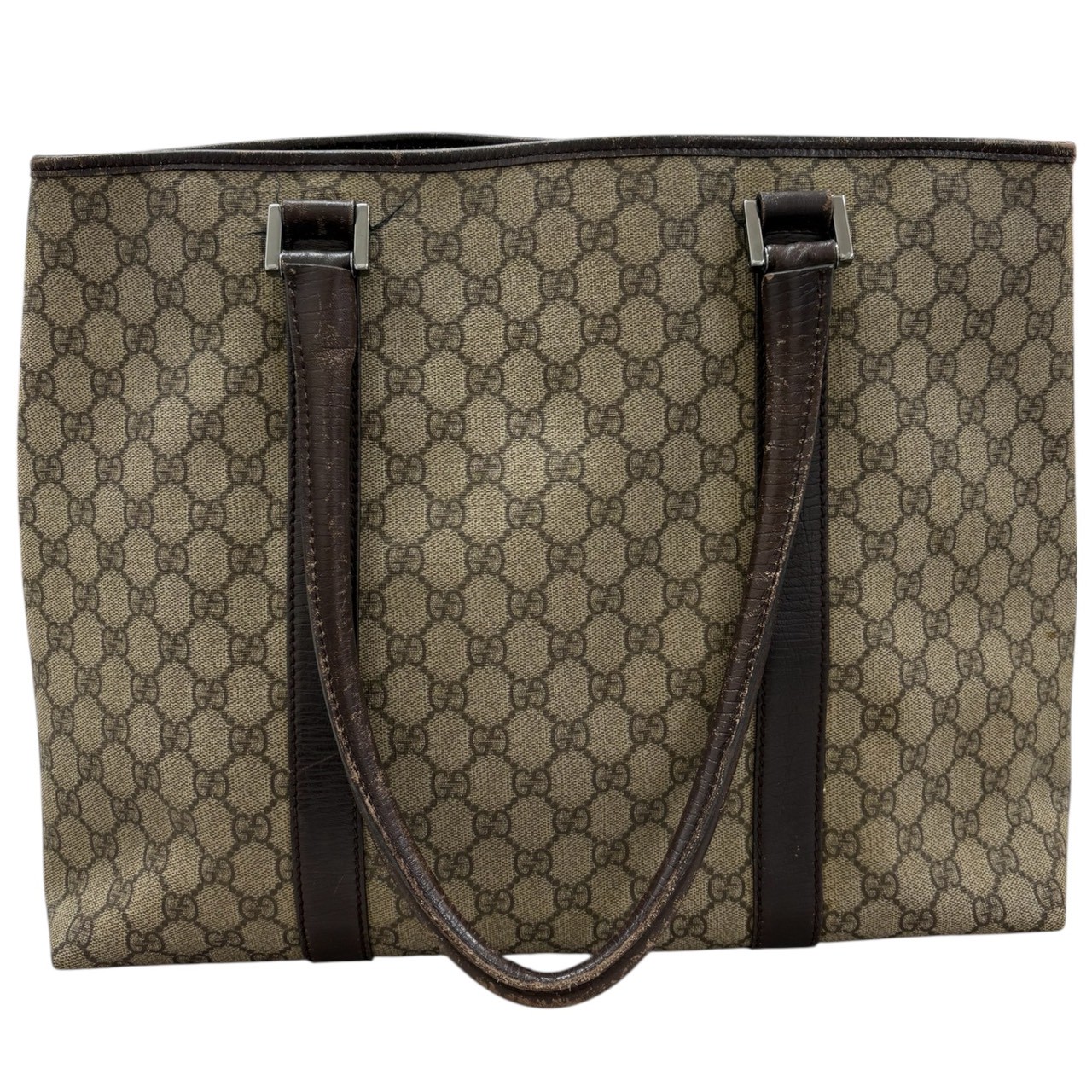 T.Aページ GUCCI 114288 Tote Bag GG Supreme Canvas/leather | eBay