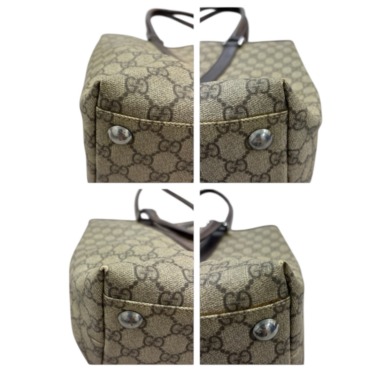 GUCCIトートバッグ 114288 本革 GGスプリーム GUCCI 114288 Tote Bag GG Supreme Canvas/leather | eBay