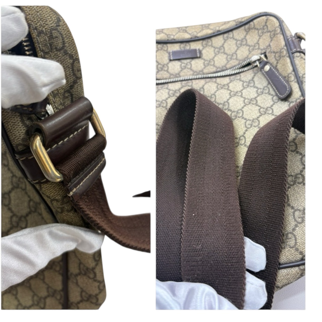 GUCCI 201448 Shoulder Bag GG Supreme Canvas | eBay