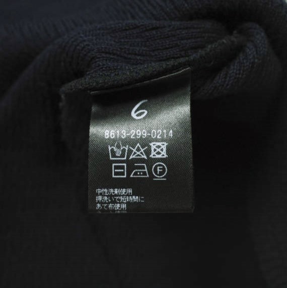 6 ROKU BEAUTY&YOUTH UNITED ARROWS WOOL RIB V NECK PULLOVER