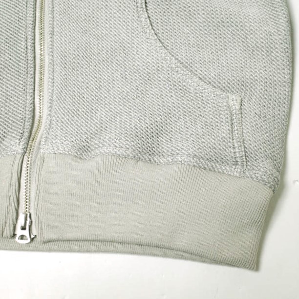 e JEANS Japan HONEYCOMB ZIP HOODIE e903-003 S Gray Sweat